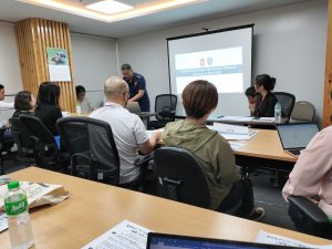 安全対策連絡協議会 安全対策連絡協議会にてフィリピン国家警察講師の講義