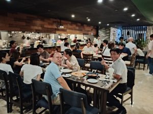 懇親会 安全対策連絡協議会後の懇親会の様子