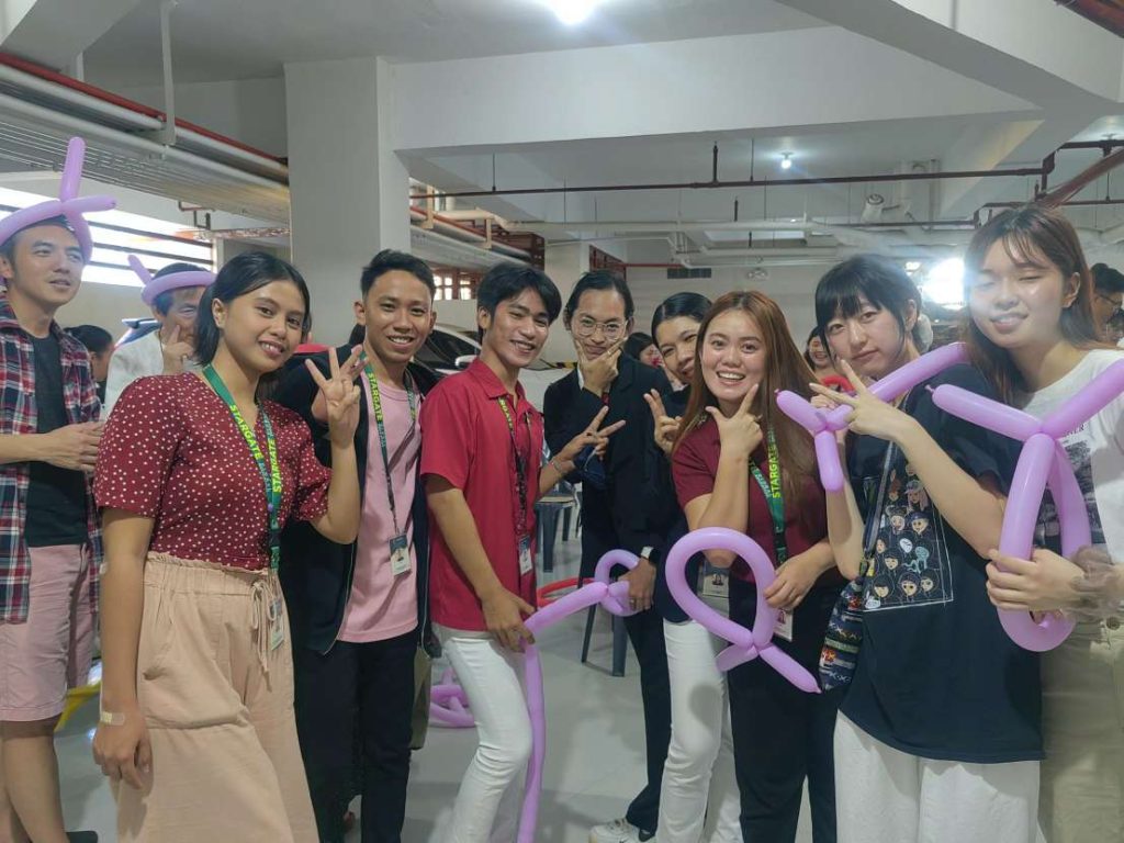 バレンタインイベント中の記念写真