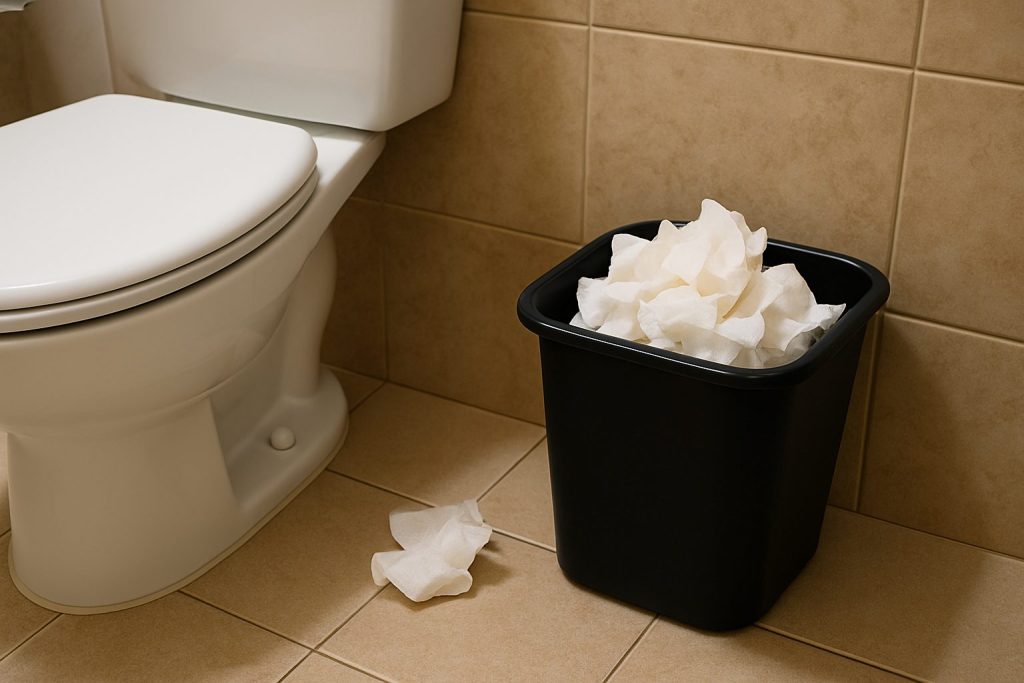 フィリピンの紙が流せないトイレ