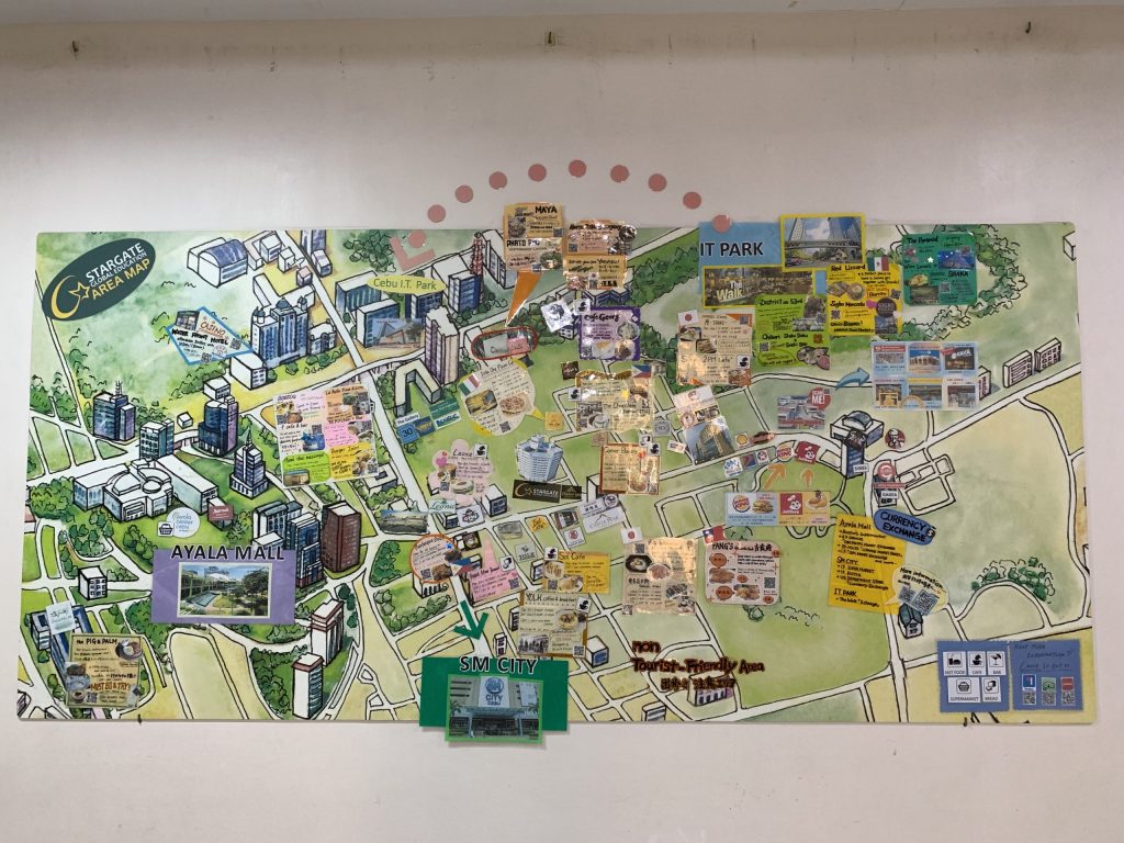 スターゲート周辺の手作りマップ