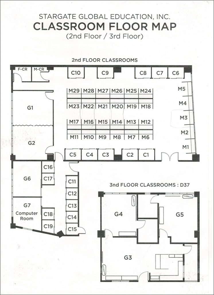 Stargate教室フロアマップ